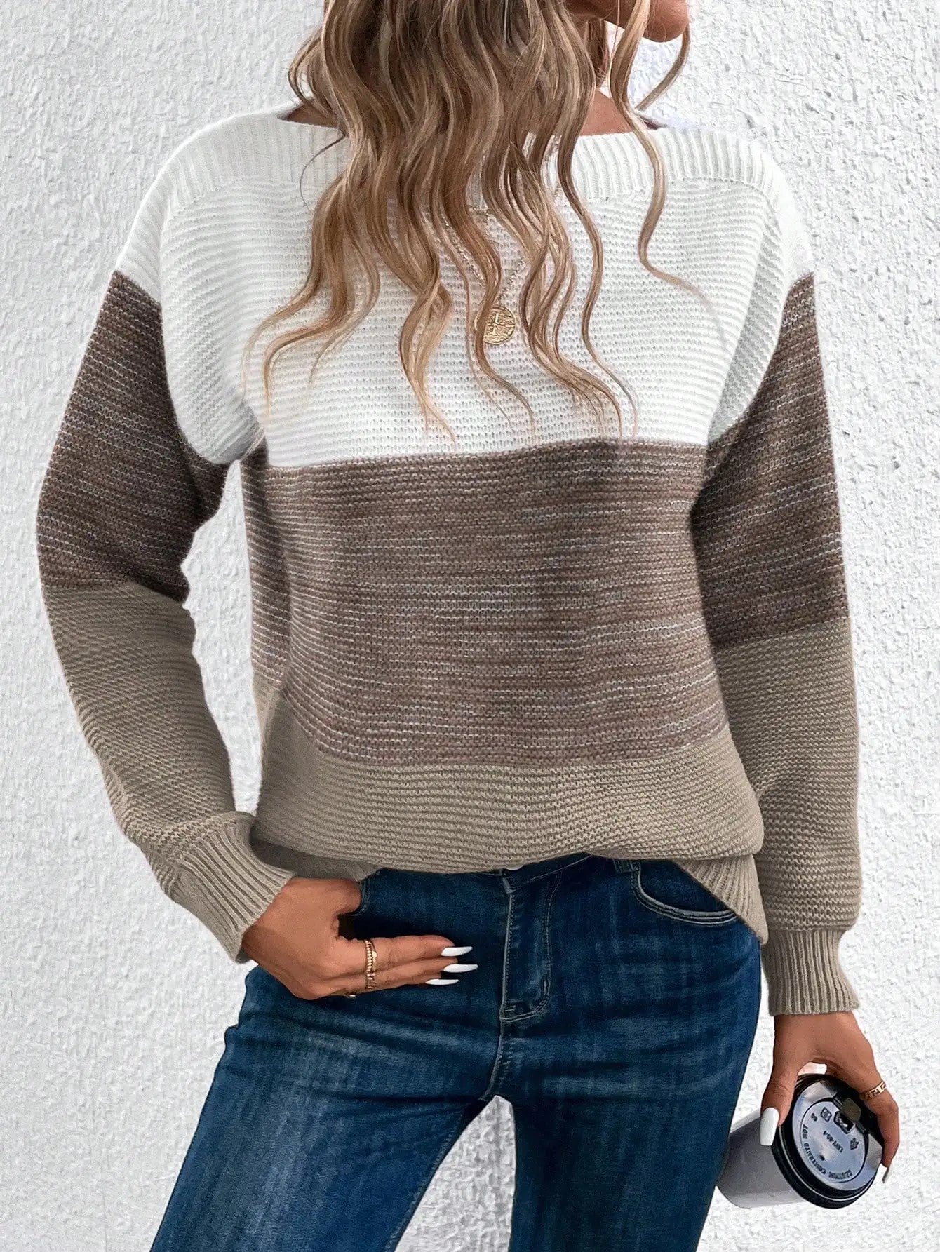 Vero | Three Colour Patchwork Sweater