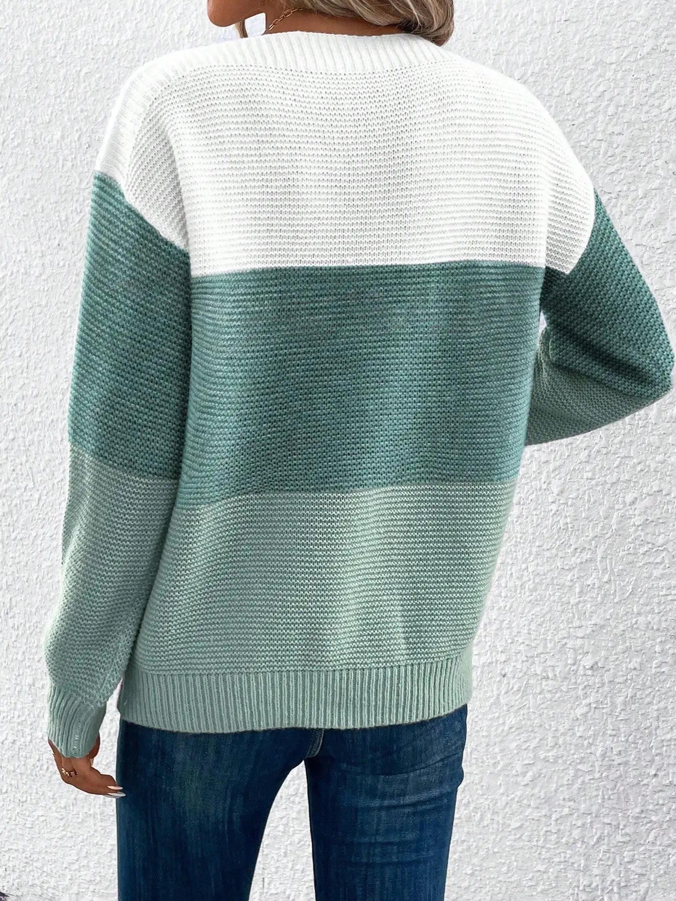 Vero | Three Colour Patchwork Sweater