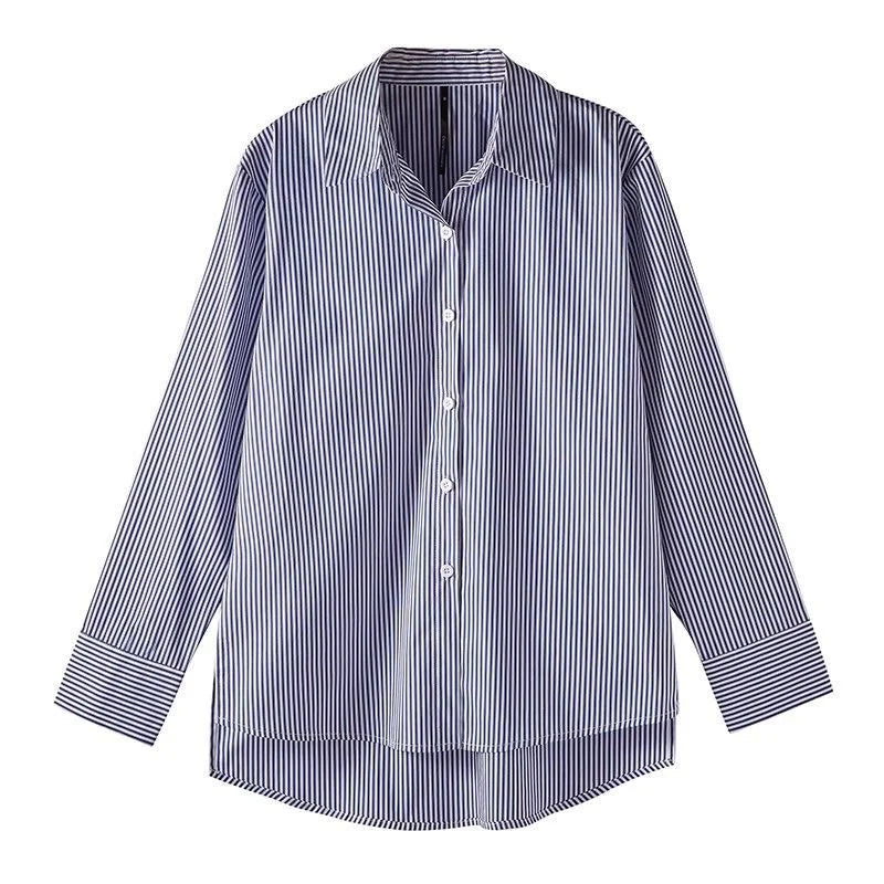 Vero | Blue Striped Blouse